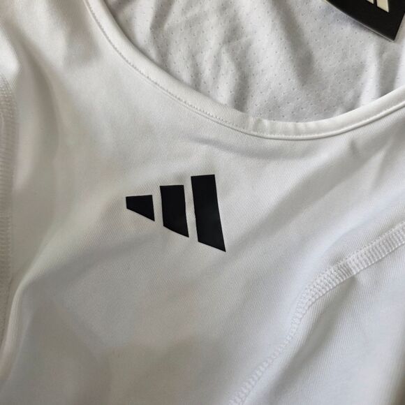 Adidas Padded Tank Men's Medium M White Black Basketball Football Protective Top - Picture 2 of 6